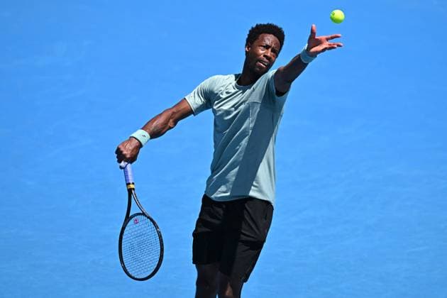 Australian Open - Gael Monfils Wins Round 2 Gael Monfils (FRA) during his second match at the 2025 Australian Open at Melbourne Park in Melbourne, AUSTRALIA, on January 16, 2025. Photo by Corinne Dubreuil ABACAPRESS.COM Melbourne Australia  Copyright: xDubreuilxCorinne ABACAx