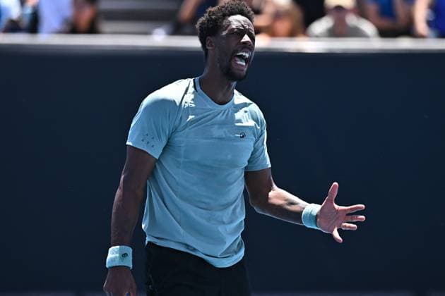 Australian Open - Gael Monfils Wins Round 2 Gael Monfils (FRA) during his second match at the 2025 Australian Open at Melbourne Park in Melbourne, AUSTRALIA, on January 16, 2025. Photo by Corinne Dubreuil ABACAPRESS.COM Melbourne Australia  Copyright: xDubreuilxCorinne ABACAx