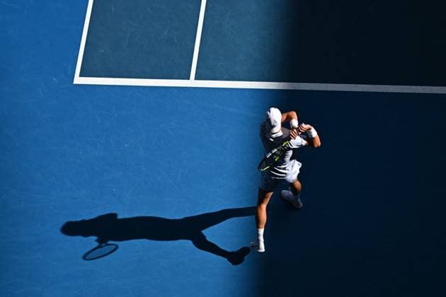 Sport Bilder des Tages Australian Open - Mens Singles - Round 2 Holger Rune (DEN) during his second match at the 2025 Australian Open at Melbourne Park in Melbourne, AUSTRALIA, on January 16, 2025. Photo by Corinne Dubreuil ABACAPRESS.COM Melbourne Australia  Copyright: xDubreuilxCorinne ABACAx