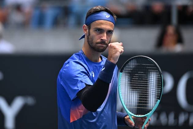 Australian Open - Mens Singles - Round 2 Lorenzo Musetti (ITA) during his second match at the 2025 Australian Open at Melbourne Park in Melbourne, AUSTRALIA, on January 16, 2025. Photo by Corinne Dubreuil ABACAPRESS.COM Melbourne Australia  Copyright: xDubreuilxCorinne ABACAx