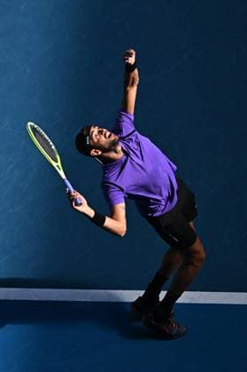 Australian Open - Mens Singles - Round 2 Matteo Berrettini (ITA) during his second match at the 2025 Australian Open at Melbourne Park in Melbourne, AUSTRALIA, on January 16, 2025. Photo by Corinne Dubreuil ABACAPRESS.COM Melbourne Australia  Copyright: xDubreuilxCorinne ABACAx