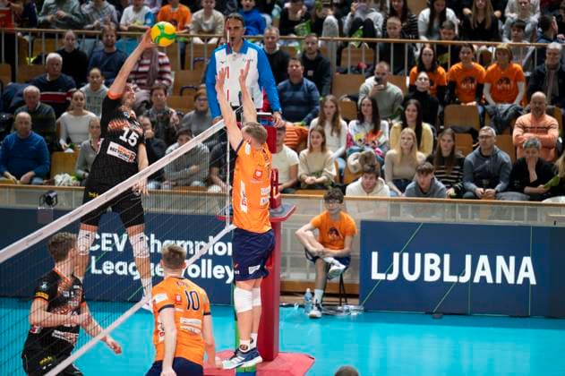 Reichert M. Volleyball 16.01.2025 ACH Volley - Berlin Volleys, European Champions League, Round 5, Tivoli, Ljubljana, Slovenia  Copyright: xNikxErikxNeubauerx 1601nen_24