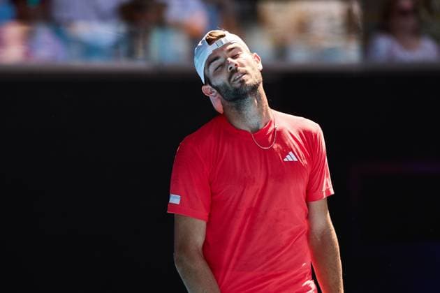 Jacob Fearnley of Great Britain Australian Open, Day Six, Tennis, Melbourne Park, Melbourne, Australia - 17 Jan 2025  Copyright: xRachelxBach Shutterstockx 15102642bb