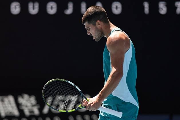 Carlos Alcaraz of Spain Australian Open, Day Six, Tennis, Melbourne Park, Melbourne, Australia - 17 Jan 2025  Copyright: xRachelxBach Shutterstockx 15102642au