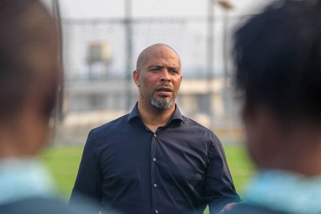 REMO, NIGERIA - JANUARY 14: Eric SÃ kou Chelle after the Nigeria Football Federation unveiled the new Head Coach of the Super Eagles, Eric SÃ kou Chelle and a visit to Super Eagles B at Remo Stars Stadium on January 14, 2025 in Remo, Nigeria. Photo by Muzamil Raji Copyright: xMUZAMILxRAJIx
