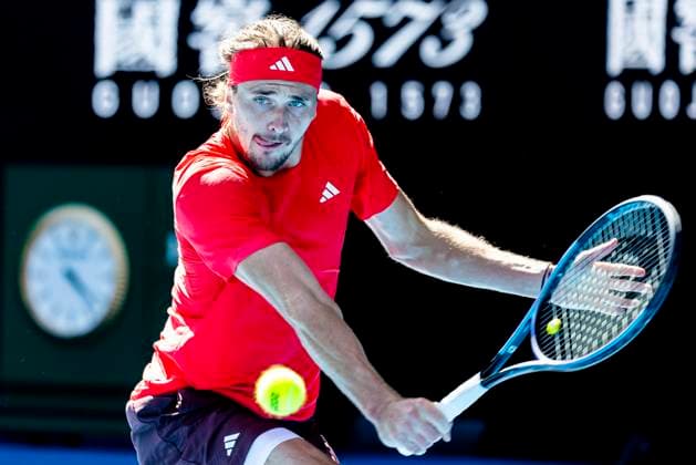 Tennis, Australian Open, Day 6, Alexander Zverev - Jacob Fearnley