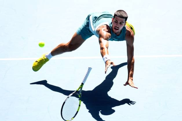 Carlos Alcaraz during his second round match Australian Open, Day Six, Tennis, Melbourne Park, Melbourne, Australia - 17 Jan 2025  Copyright: xEllaxLing Shutterstockx 15102041am