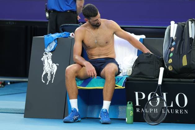 Novak Djokovic of Serbia Australian Open, Day Six, Tennis, Melbourne Park, Melbourne, Australia - 17 Jan 2025  Copyright: xRachelxBach Shutterstockx 15102642cz