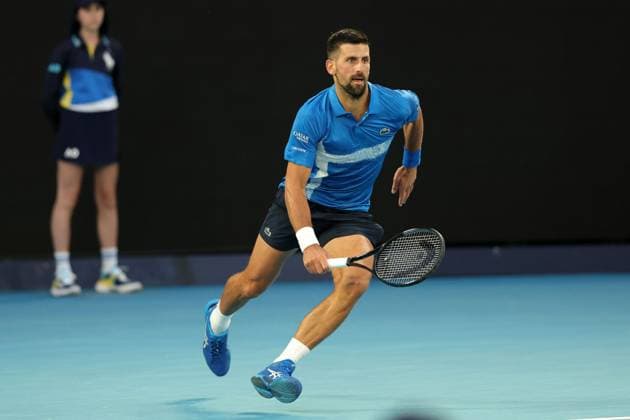 Novak Djokovic of Serbia Australian Open, Day Six, Tennis, Melbourne Park, Melbourne, Australia - 17 Jan 2025  Copyright: xRachelxBach Shutterstockx 15102642dm