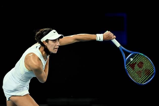 TENNIS AUSTRALIAN OPEN, Olga Danilovic of Serbia serves during her round three match against Jessica Pegula of USA during the 2025 Australian Open at Melbourne Park in Melbourne, Friday, January 17, 2025. ( NO ARCHIVING, EDITORIAL USE ONLY, NO USE IN BOOKS WITHOUT CONSENT MELBOURNE VICTORIA AUSTRALIA  Copyright: xJAMESxROSSx 20250117130500108599