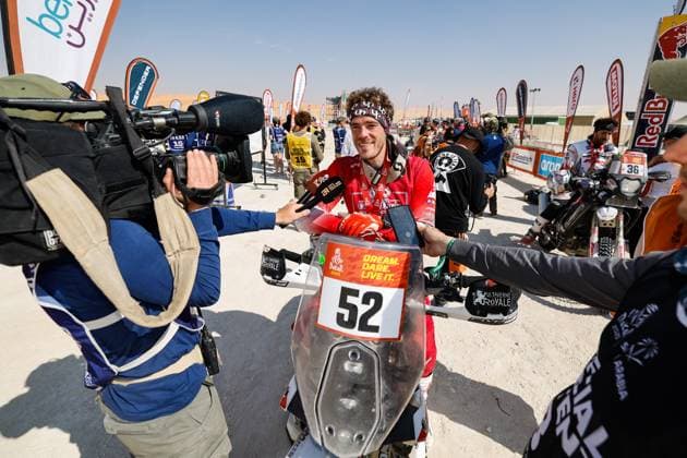 DAKAR 2025 - STAGE 12 MEPLON Marshall (fra), KTM, Solurent Racing, FIM W2RC, Rally2, portrait during the Stage 12 of the Dakar 2025 on January 17, 2025 around Subaytah, Saudi Arabia - SubaytahSaudi Arabia  Copyright: xFREDERICxLExFLOCxHx