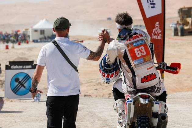DAKAR 2025 - STAGE 12 GERBER JÃ rÃ mie (fra), KTM, TLD Racing, FIM W2RC, Rally2, Original by Motul, portrait during the Stage 12 of the Dakar 2025 on January 17, 2025 around Subaytah, Saudi Arabia - SubaytahSaudi Arabia  Copyright: xFREDERICxLExFLOCxHx