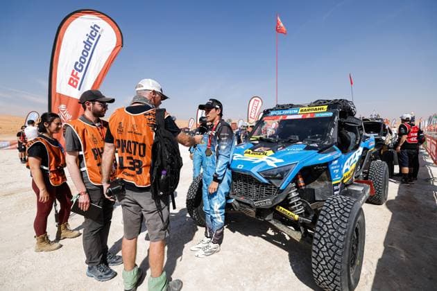 DAKAR 2025 - STAGE 12 425 HEGER Brock (usa), EDDY Max (usa), Polaris, SÃ bastien Loeb Racing - RZR Factory Racing, SSV T4, portrait during the Stage 12 of the Dakar 2025 on January 17, 2025 around Subaytah, Saudi Arabia - SubaytahSaudi Arabia  Copyright: xFREDERICxLExFLOCxHx