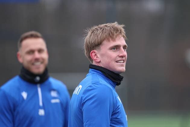 Mikkel Kaufmann Karlsruher SC, 14 , Karlsruher SC Fussball, 2 Bundesliga, Press conference and training, 2024 2025, 17 01 2025, DFL REGULATIONS PROHIBIT ANY USE OF PHOTOGRAPHS AS IMAGE SEQUENCES AND OR QUASI VIDEO, Karlsruher SC Fussball, 2 Bundesliga, Press conference and training, 2024 2025, 17 01 2025 Karlsruhe Copyright: xEibner-Pressefoto JanxPrihodax EP_JPA