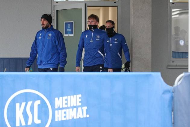 Out for the first training session after the return Mikkel Kaufmann Karlsruher SC, 14 , Karlsruher SC Fussball, 2 Bundesliga, Press conference and training, 2024 2025, 17 01 2025, DFL REGULATIONS PROHIBIT ANY USE OF PHOTOGRAPHS AS IMAGE SEQUENCES AND OR QUASI VIDEO, Karlsruher SC Fussball, 2 Bundesliga, Press conference and training, 2024 2025, 17 01 2025 Karlsruhe Copyright: xEibner-Pressefoto JanxPrihodax EP_JPA