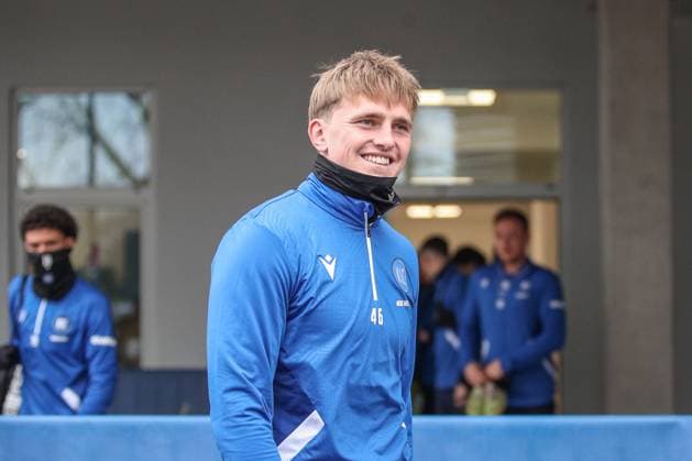 Mikkel Kaufmann Karlsruher SC, 14 , Karlsruher SC Fussball, 2 Bundesliga, Press conference and training, 2024 2025, 17 01 2025, DFL REGULATIONS PROHIBIT ANY USE OF PHOTOGRAPHS AS IMAGE SEQUENCES AND OR QUASI VIDEO, Karlsruher SC Fussball, 2 Bundesliga, Press conference and training, 2024 2025, 17 01 2025 Karlsruhe Copyright: xEibner-Pressefoto JanxPrihodax EP_JPA