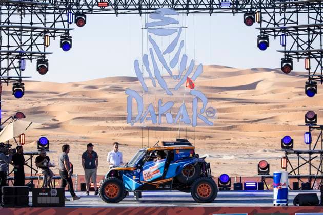 DAKAR 2025 - CEREMONY AND FINISH PODIUM 315 QUANDT Annett (ger), SEEL Annie (swe), X-Raid, X-Raid Team, Challenger T3, action during the Ceremony and Finish Podium of the Dakar 2025 on January 17, 2025 in Subaytah, Saudi Arabia - SubaytahSaudi Arabia  Copyright: xJULIENxDELFOSSEx