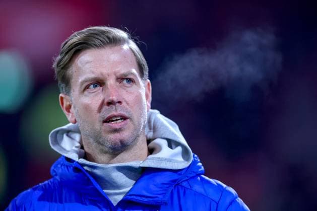 17 01 2025, Football, Fortuna Düsseldorf SV Darmstadt 98, 2 Fußball Bundesliga, 18 Matchday, Merkur Spiel Arena, Season 2024 2025 Head coach Florian Kohfeldt SV Darmstadt DFB regulations prohibit any use of photographs as image sequences and or quasi video North Rhine-Westphalia Germany