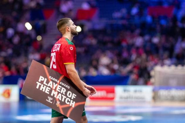 250117 Martim Costa of Portugal after the 2025 IHF World Men s Handball Championship match between Portugal and Brazil on January 17, 2025 in Oslo Photo Mathias Bergeld BILDBYRAN kod MB MB1057 handball handboll handball ihf 2025 world mens handball championship handbolls vm vm portugal brasilien brazil 2025 ihf world mens handball championship 4 bbeng  Copyright: MATHIASxBERGELD BB250117MB056