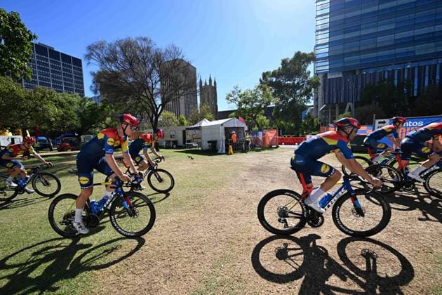 18-01-2025 Allenamento 6 Tour Down Under 2025; 2025, Lidl - Trek; Adelaide; 