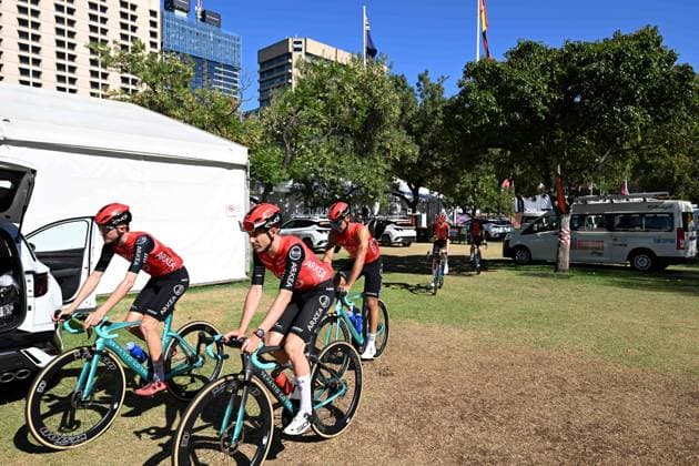 18-01-2025 Allenamento 6 Tour Down Under 2025; 2025, Arkea - Beb Hotel; Adelaide; 
