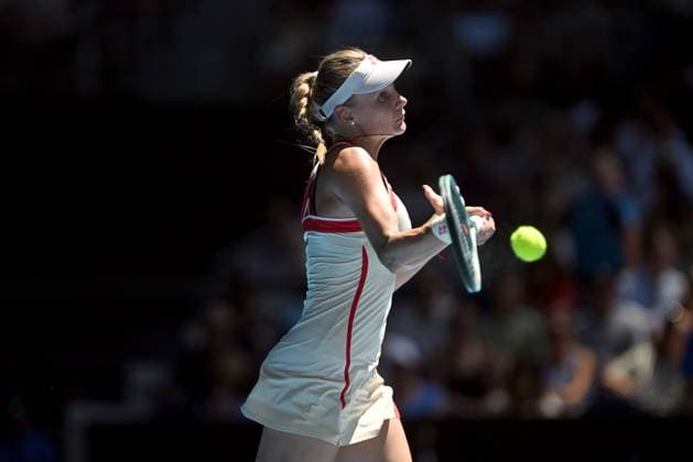 TENNIS AUSTRALIAN OPEN, Dayana Yastremska of Ukraine returns during her round three match against Elena Rybakina of Kazakstan during the 2025 Australian Open at Melbourne Park in Melbourne, Saturday, January 18, 2025. ( NO ARCHIVING, EDITORIAL USE ONLY, NO USE IN BOOKS WITHOUT CONSENT MELBOURNE VICTORIA AUSTRALIA  Copyright: xLUKASxCOCHx 20250118166585154828