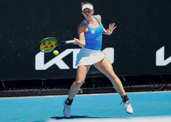 Eva Bennemann GER , Girls Singles Girls Singles, Australian Open 2025, Melbourne Park, Melbourne, Victoria, Australia Copyright: xJuergenxHasenkopfx