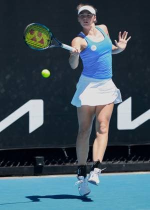 Eva Bennemann GER , Girls Singles Girls Singles, Australian Open 2025, Melbourne Park, Melbourne, Victoria, Australia Copyright: xJuergenxHasenkopfx