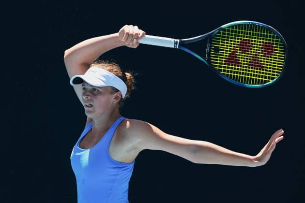 Eva Bennemann GER , Girls Singles Girls Singles, Australian Open 2025, Melbourne Park, Melbourne, Victoria, Australia Copyright: xJuergenxHasenkopfx