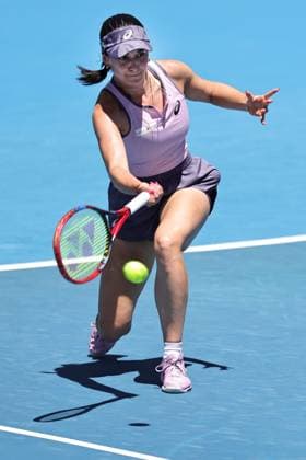 Eva Lys, GER, during third round of 2025 Australian Open in Melbourne, 18 01 2025