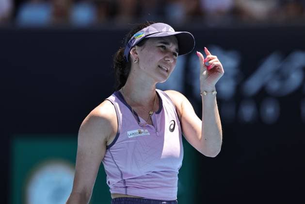 Eva Lys, GER, during third round of 2025 Australian Open in Melbourne, 18 01 2025