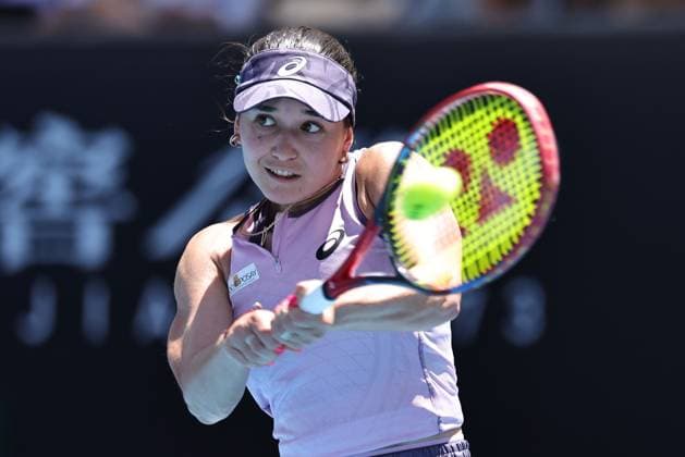 Eva Lys, GER, during third round of 2025 Australian Open in Melbourne, 18 01 2025