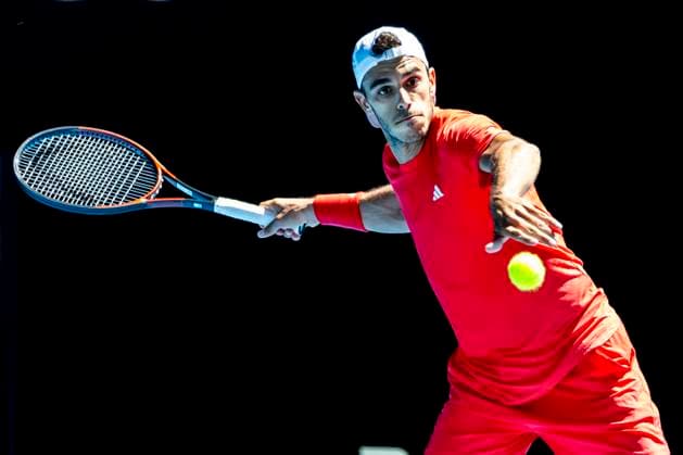 MELBOURNE, VIC - JANUARY 18: Francisco Cerundolo of Argentina in action during Round 3 of the 2025 Australian Open on January 18 2025, at Melbourne Park in Melbourne, Australia. (Photo by Jason Heidrich Icon Sportswire) TENNIS: JAN 18 Australian Open EDITORIAL USE ONLY Icon250118122