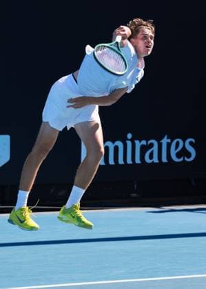 Tom Sickenberger GER , Boys Singles Boys Singles, Australian Open 2025, Melbourne Park, Melbourne, Victoria, Australia Copyright: xJuergenxHasenkopfx