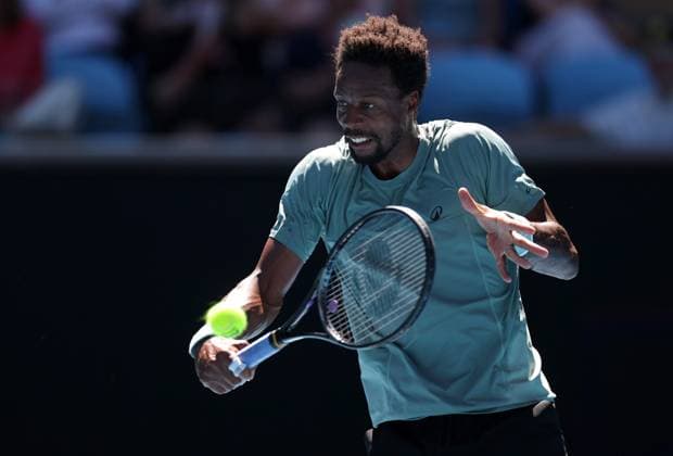 Gael Monfils of France in action Australian Open, Day Seven, Tennis, Melbourne Park, Melbourne, Australia - 18 Jan 2025  Copyright: xEllaxLing Shutterstockx 15105036bu