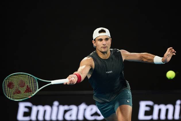 Marcos Giron of USA Australian Open, Day Seven, Tennis, Melbourne Park, Melbourne, Australia - 18 Jan 2025  Copyright: xRachelxBach Shutterstockx 15105041df