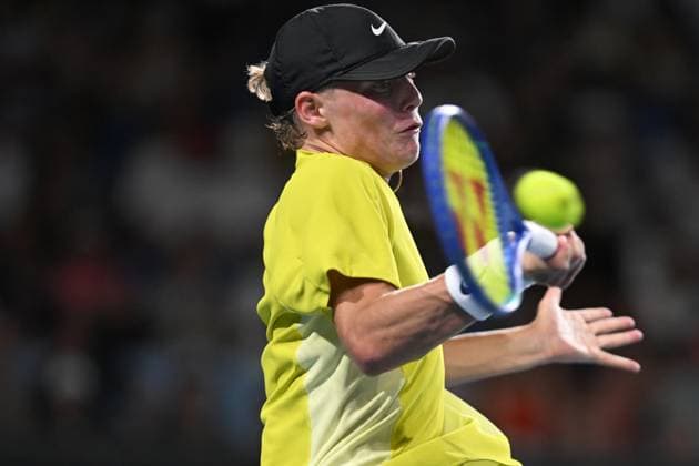 TENNIS AUSTRALIAN OPEN, Cruz Hewitt of Australia during his round one boys singles match against MooBeen KIim of Korea during the 2025 Australian Open at Melbourne Park in Melbourne, Saturday, January 18, 2025. ( NO ARCHIVING, EDITORIAL USE ONLY, NO USE IN BOOKS WITHOUT CONSENT MELBOURNE VICTORIA AUSTRALIA  Copyright: xLUKASxCOCHx 20250118169824271708