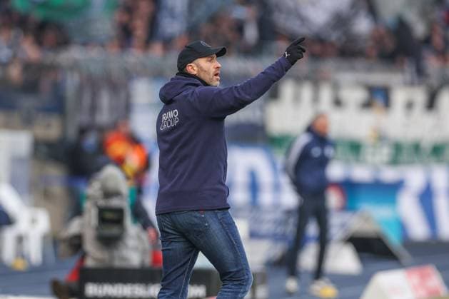 18 01 2025, Football, 2 Bundesliga, Matchday 18, Season 2024 2025, Eintracht Braunschweig FC Schalke 04, Coach Daniel Scherning Eintracht Braunschweig Braunschweig Eintracht Stadion Niedersachsen Germany xRHR PHOTO TRx Copyright: RHR-FOTOx RHR-FOTO TR