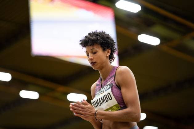 Sport Themen der Woche KW03 Sport Bilder des Tages GER, Sparkassen Indoor Meeting Dortmund 18.01.2025, Helmut Körnig Halle, Dortmund, GER, Sparkassen Indoor Meeting Dortmund Im Bild: MIHAMBO Malaika 1994 GER LG Kurpfalz *** GER, Sparkassen Indoor Meeting Dortmund 18 01 2025, Helmut Körnig Halle, Dortmund, GER, Sparkassen Indoor Meeting Dortmund In the picture MIHAMBO Malaika 1994 GER LG Kurpfalz nordphotoxGmbHxx xChristianxSchulze nph000300