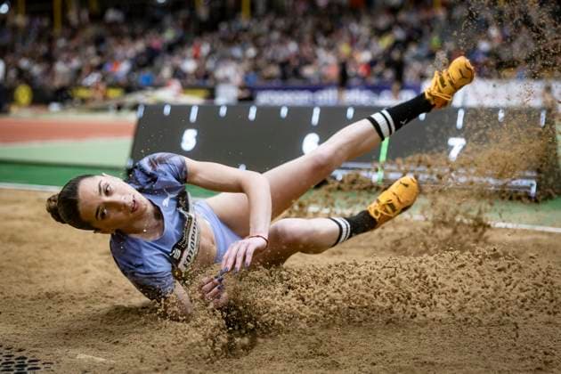 Bilder des Jahres 2025, Sport 01 Januar Sport Themen der Woche KW03 Sport Bilder des Tages Indoor Meeting Dortmund; Dortmund, 18.01.2025 Filippa Fotopoulou (CYP Zypern); Indoor Meeting Dortmund im Rahmen der World Athletics Indoor Tour (Bronze) in der Helmut-Körnig-Halle in Dortmund (Deutschland) am 18.01.2025. *** Indoor Meeting Dortmund Dortmund, 18 01 2025 Filippa Fotopoulou CYP Cyprus Indoor Meeting Dortmund as part of the World Athletics Indoor Tour Bronze in the Helmut Körnig Hall in Dortmund Germany on 18 01 2025 Copyright: xBEAUTIFULxSPORTS AxelxKohringx