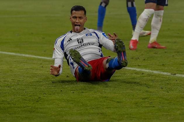 Davie Selke HSV Germany , Hamburg , Volksparkstadion , Football , 2 Bundesliga , Hamburger SV 1 FC Koeln