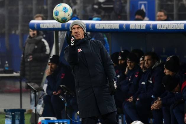 Gerhard Struber Coach Cologne Germany , Hamburg , Volksparkstadion , Soccer , 2 Bundesliga , Hamburger SV 1 FC Koeln