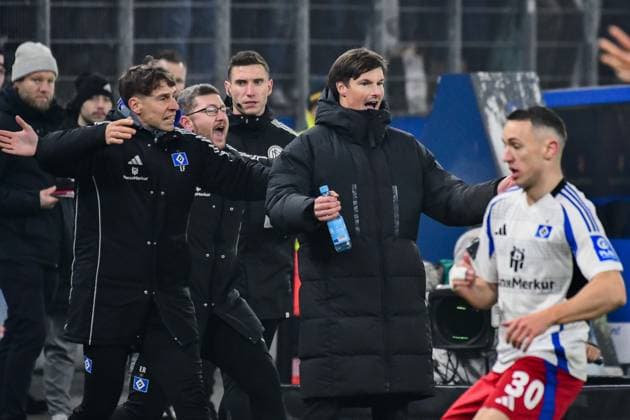 Co Coach Loic Fave Coach Merlin Polzin HSV Germany , Hamburg , Volksparkstadion , Soccer , 2 Bundesliga , Hamburger SV 1 FC Koeln