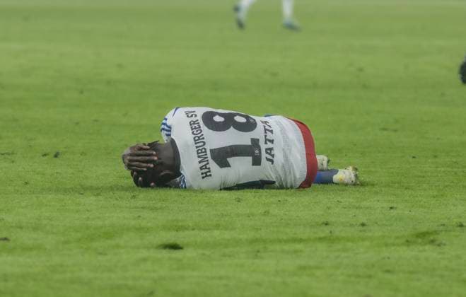 Hamburger SV vs 1 FC Köln 1 0 18 01 2025, Volksparkstadion, BundesLigaspiel, 2 Bundesliga, Hamburger SV vs 1 FC Köln 1 0 im Bild Bakery Jatta Hamburger SV stäkste Scene Â