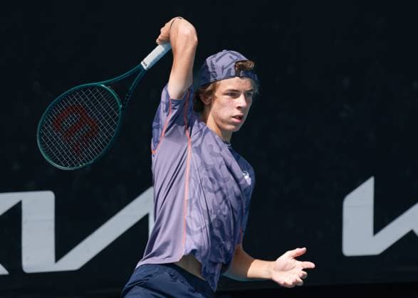 Niels McDonald GER , Boys Singles, Boys Singles, Australian Open 2025, Melbourne Park, Melbourne, Victoria, Australia Copyright: xJuergenxHasenkopfx