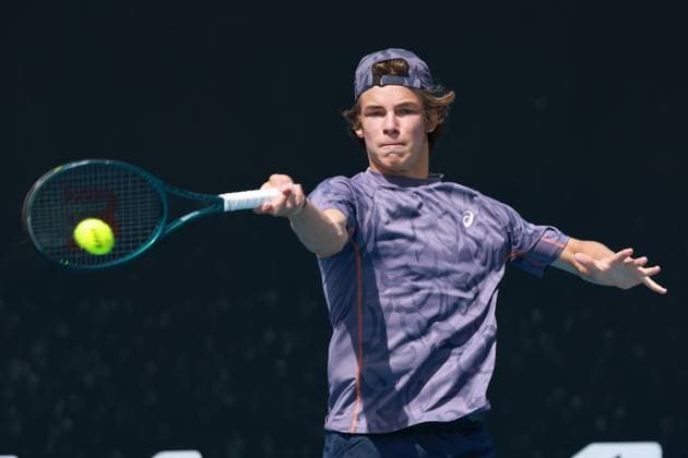 Niels McDonald GER , Boys Singles, Boys Singles, Australian Open 2025, Melbourne Park, Melbourne, Victoria, Australia Copyright: xJuergenxHasenkopfx