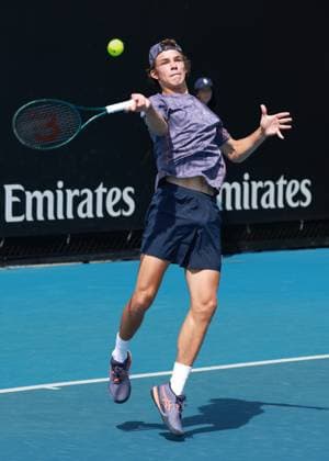 Niels McDonald GER , Boys Singles, Boys Singles, Australian Open 2025, Melbourne Park, Melbourne, Victoria, Australia Copyright: xJuergenxHasenkopfx