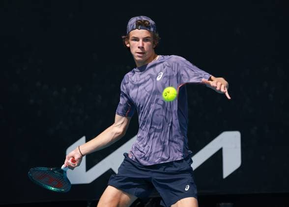 Niels McDonald GER , Boys Singles, Boys Singles, Australian Open 2025, Melbourne Park, Melbourne, Victoria, Australia Copyright: xJuergenxHasenkopfx