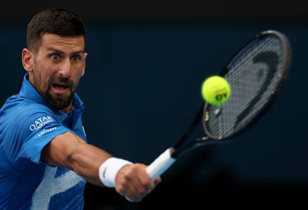 Novak Djokovic of Serbia in action Australian Open, Day Eight, Tennis, Melbourne Park, Melbourne, Australia - 19 Jan 2025  Copyright: xEllaxLing Shutterstockx 15105038dd