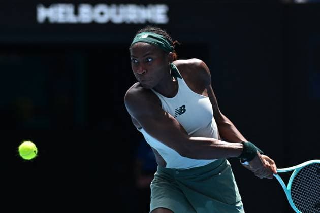 Australian Open - Coco Gauff Wins Fourth Round Coco Gauff (USA) during her fourth round match at the 2025 Australian Open at Melbourne Park in Melbourne, Australia, on January 19, 2025. Photo by Corinne Dubreuil ABACAPRESS.COM Melbourne Australia  Copyright: xDubreuilxCorinne ABACAx